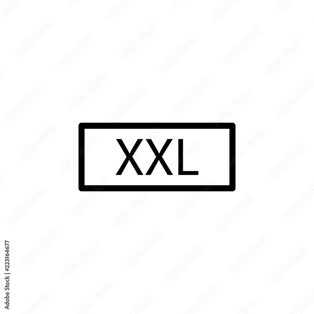 Aufkleber extra extra large icon. element of laundry icon for mobile concept and web apps. thin line extra ext