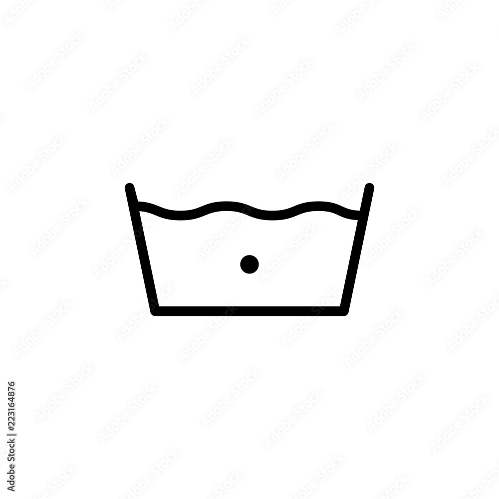 Poster laundry icon. element of laundry icon for mobile concept and web apps. thin line laundry icon can be