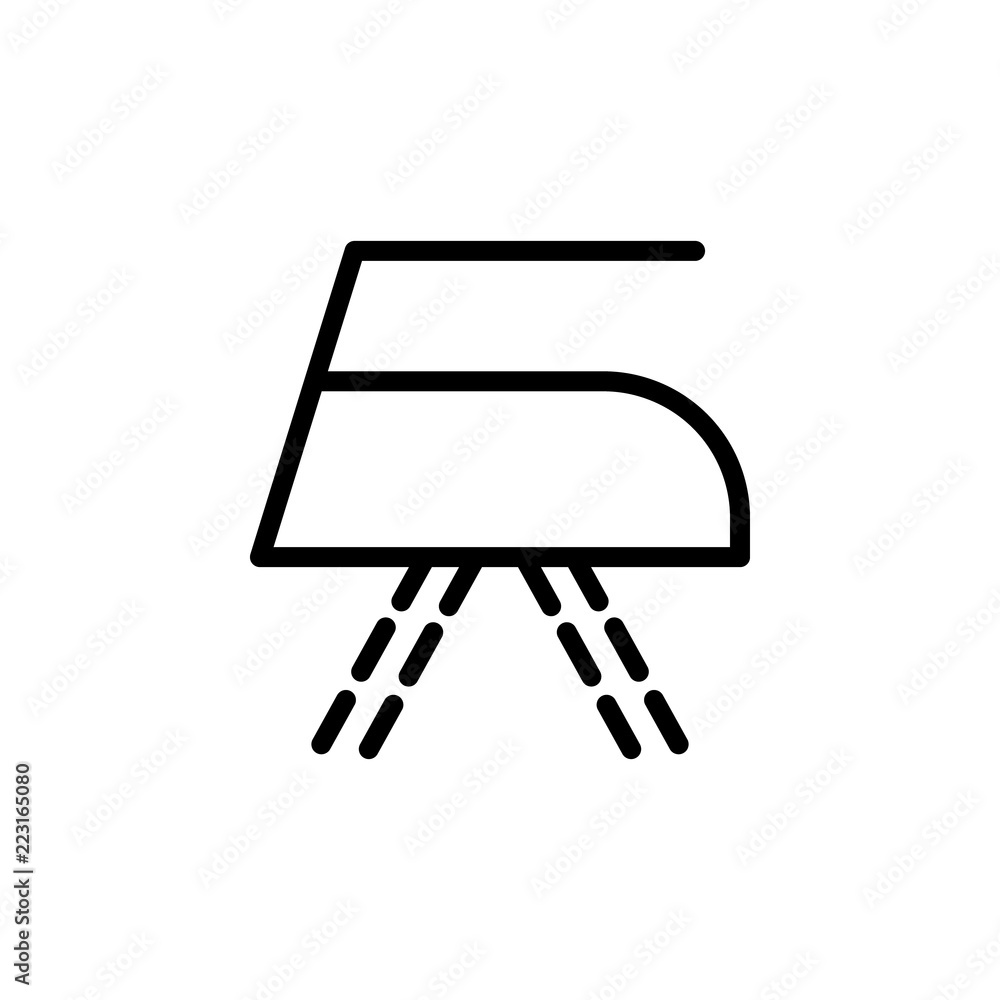 Poster iron icon. element of laundry icon for mobile concept and web apps. thin line iron icon can be used 