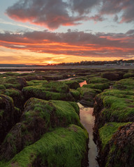 Sunset at Rock pools in Exmouth