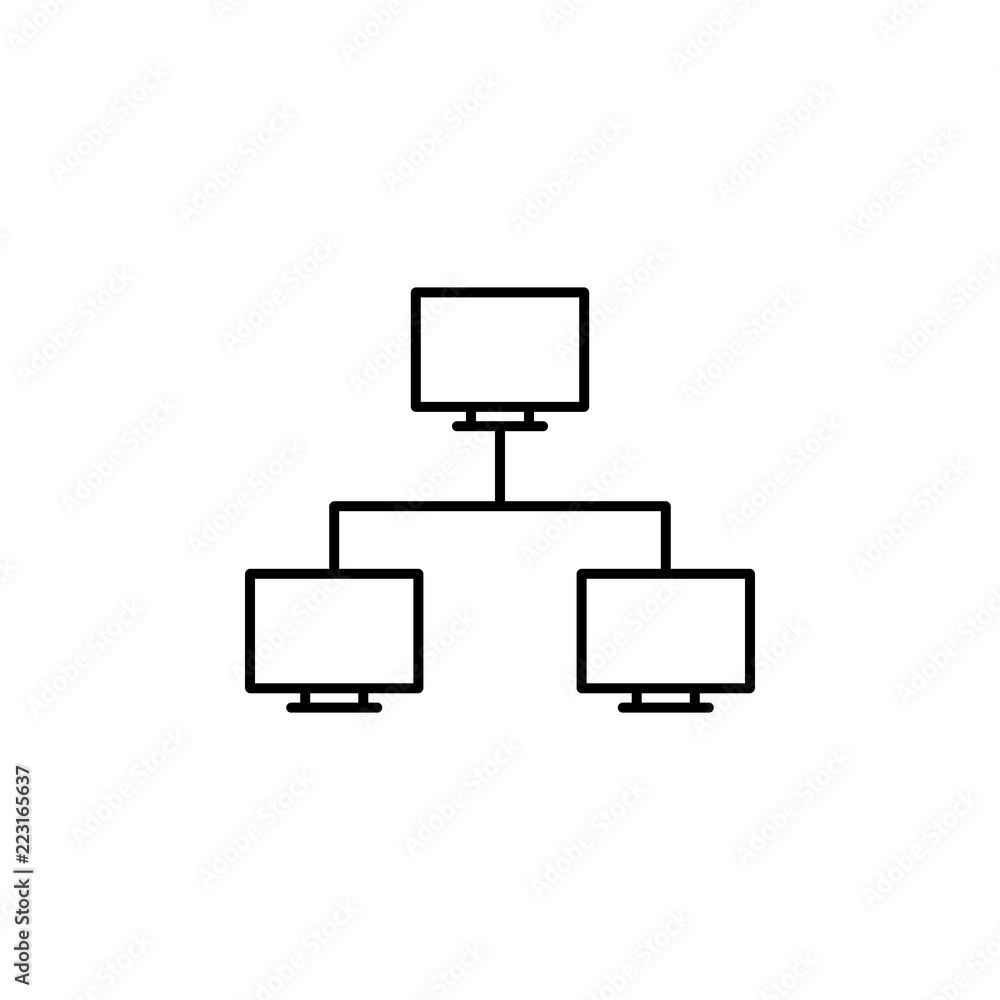 Poster server connection icon. element of online and web for mobile concept and web apps icon. thin line ic