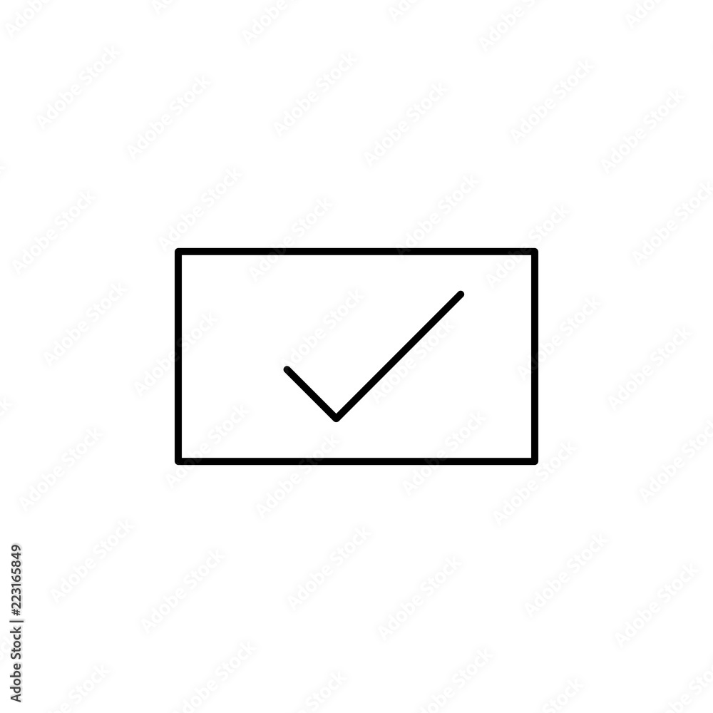 Poster test icon. element of online and web for mobile concept and web apps icon. thin line icon for websit