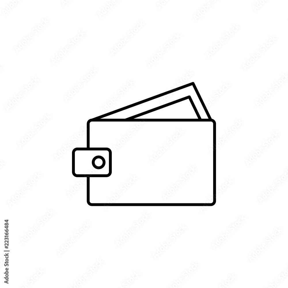 Poster purse. element of online shopping icon for mobile concept and web apps. thin line purse can be used 