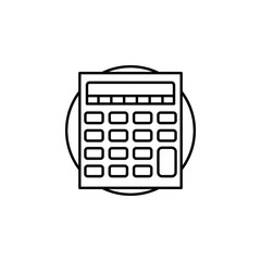 calculator. Element of online shopping icon for mobile concept and web apps. Thin line calculator can be used for web and mobile