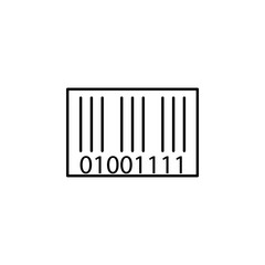 bar code. Element of online shopping icon for mobile concept and web apps. Thin line bar code can be used for web and mobile
