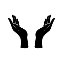 Support, care, beauty hand gesture. Vector icon. - 223167670