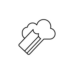 card storage. Element of online shopping icon for mobile concept and web apps. Thin line card storage can be used for web and mobile