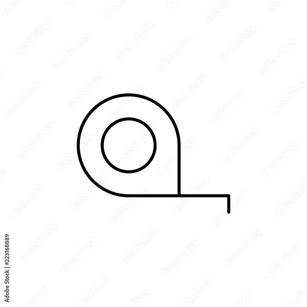 Poster meter concept line icon. simple element illustration. meter concept outline symbol design from const