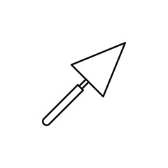 putty knife concept line icon. Simple element illustration. putty knife concept outline symbol design from construction tool set. Can be used for web and mobile UI/UX