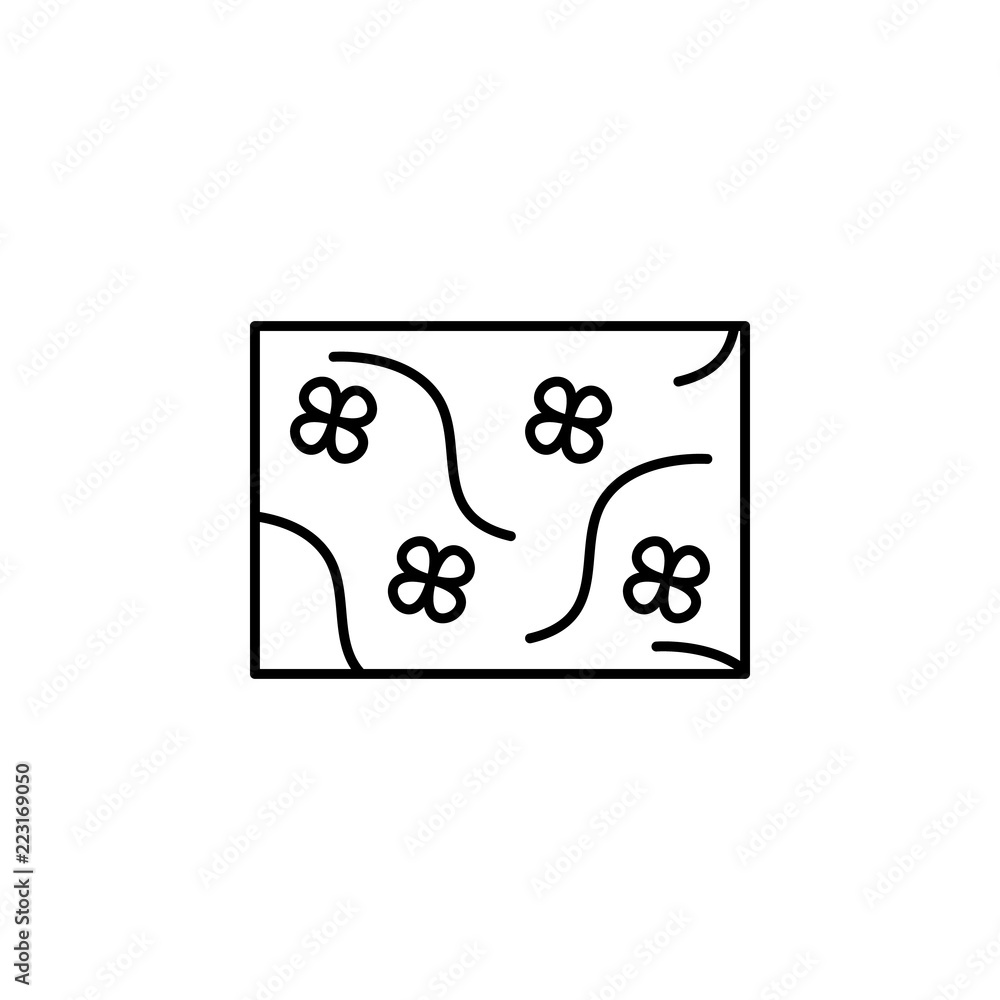 Poster wallpaper concept line icon. simple element illustration. wallpaper concept outline symbol design fr
