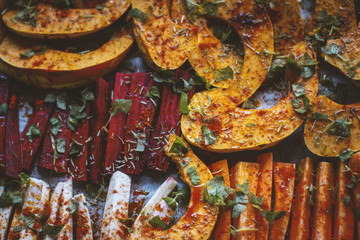 Vegetables with fresh spices
