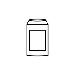 can of cola concept line icon. Simple element illustration. can of cola concept outline symbol design from Fast food set. Can be used for web and mobile UI/UX