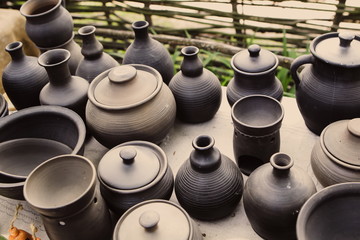 diverse beautiful pottery
