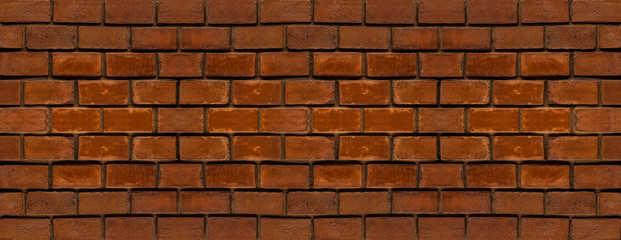 panorama brown brick narrow base urban rectangular stones straight rows symmetrical background design background loft style