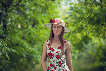 Portrait of a beautiful elegant woman