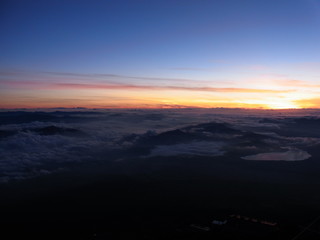 Fototapeta na wymiar Mt. Fuji climbing