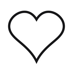 heart linear icon, outline love icon