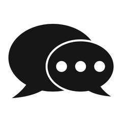 Chat icon, comments icon.