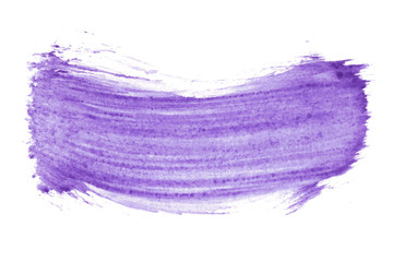 Purple abstract watercolor isolated on white background. Editable design element for banner, poster, cover, brochure, flyer.