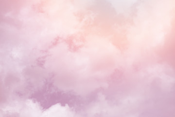 sun and cloud background with a pastel colored

