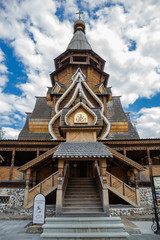 Naklejka premium Izmaylovsky Kremlin in Moscow. Traditional Russian architecture