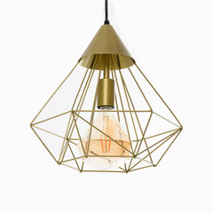Luminaire with a non-ordinary lamp gold	