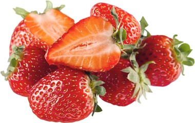 Pile of Fresh Strawberries - Isolated
