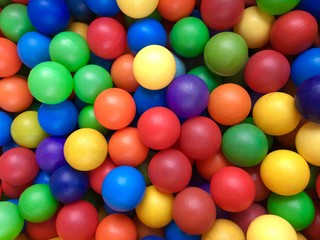 Fototapeta na wymiar Colorful ball pool