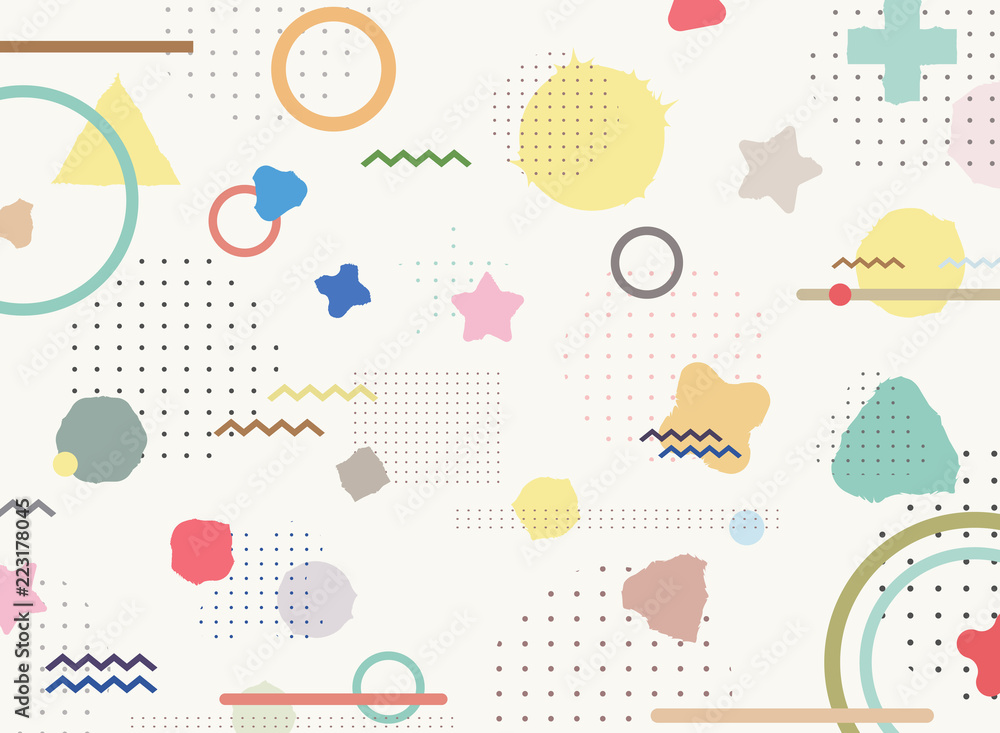 Aufkleber abstract of colorful geometric pattern background.