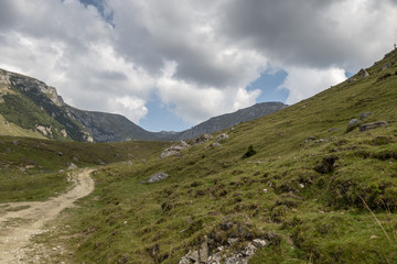 Fototapeta premium View from Bucegi mountains, Romania, Bucegi National Park