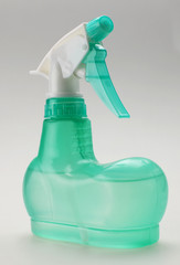 sprayer filled with water, on white background