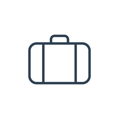 Baggage, luggage line icon. travel bag