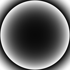 Leuchtend graue Kugel vor dunklem Hintergrund - obrazy, fototapety, plakaty