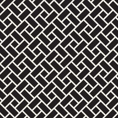 Fototapeta premium Vector seamless lines mosaic pattern. Modern stylish abstract texture. Repeating geometric tiles