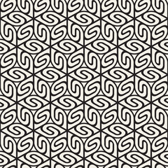 Vector seamless lines mosaic pattern. Modern stylish abstract texture. Repeating geometric tiles