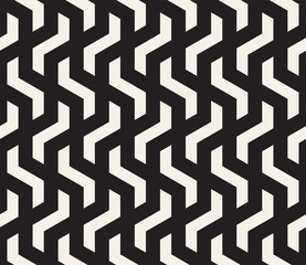 Vector seamless pattern. Modern stylish abstract texture. Repeating geometric tiles..