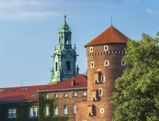 Fototapeta na wymiar Wawel castle in Krakow