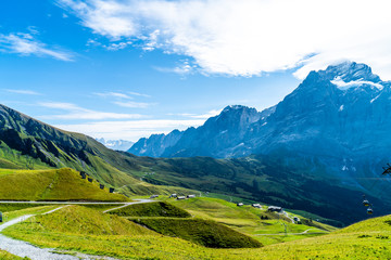 Fototapeta na wymiar Beautiful Alps Mountain in Grindelwald, Switzerland