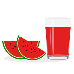 Healthy Lifestyle. Freshly squeezed juice in a glass. Watermelon. Watermelon juice.