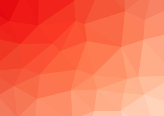 Red and orange poly triangle background, hot background.