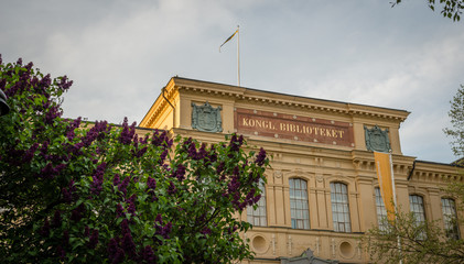 Royal library of stockholm in the summer