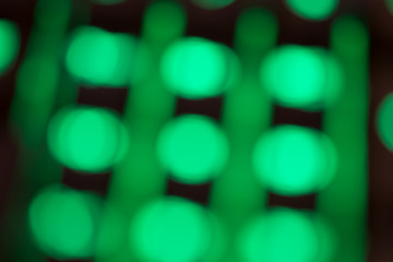 Digital green blurred circles