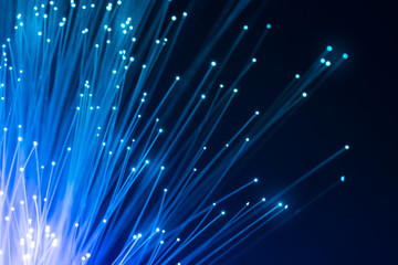 Fiber optics, abstract & blur background