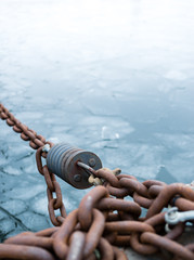 Chain and ice