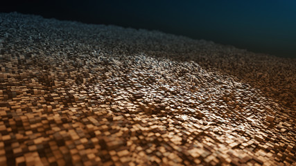 abstract structure with cubes