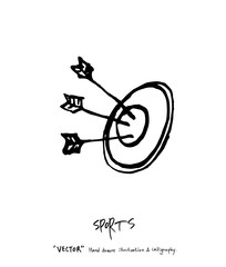 스포츠 포스터 / 손으로 그린 스포츠 그림