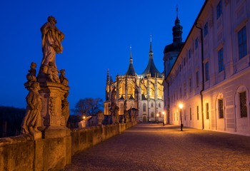 Naklejka na ściany i meble Saint Barbora catherdral and Jesuit college in Kutna Hora, Czech republic