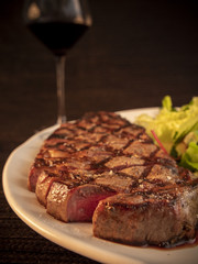 detalle de la carne angus 