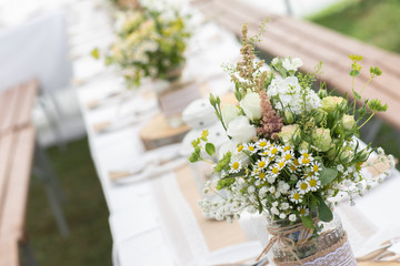 Table setting for an event party
