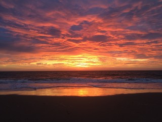 Fototapeta na wymiar Amazing Rehoboth Beach sunrise